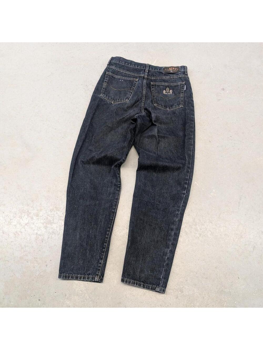 Vintage 90s Playboy Basic Jeans Dark Blue Denim